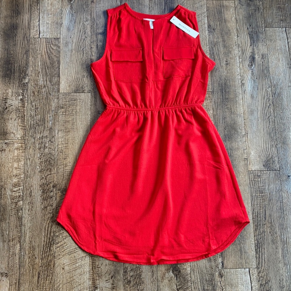 New Red Monteau Dress